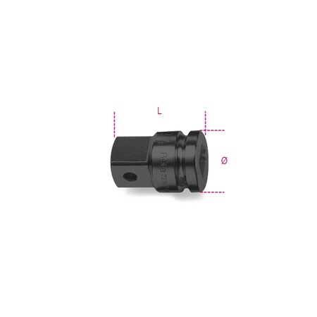 Beta 720/16 Impact Adapter, 1/2 in Female and 3/4 in Male Drives 007200814